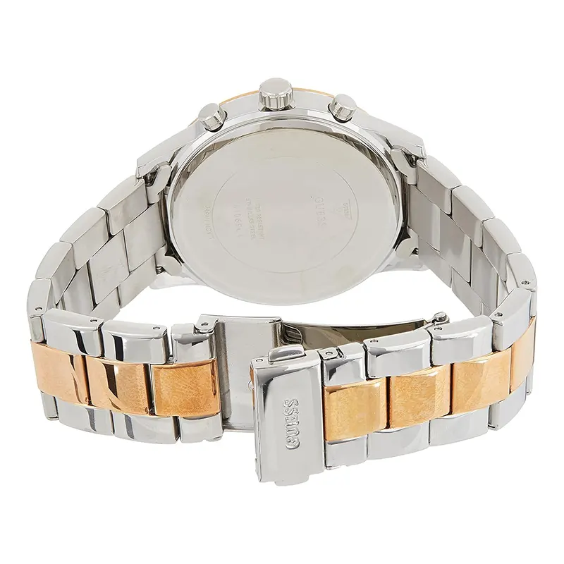 Guess Solar Crystal Silver Dial Ladies Quartz Watch- W1069L4